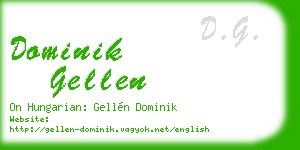 dominik gellen business card