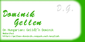 dominik gellen business card